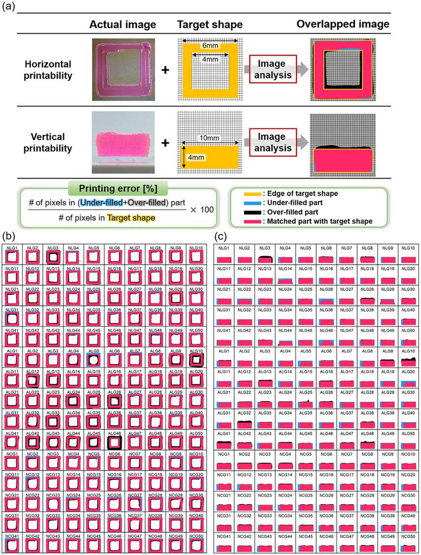 图4｜水平与垂直可打印性的图像量化方法（对应原文 Fig. 4）
